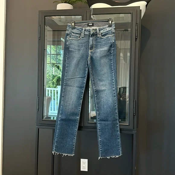 Paige straight leg jeans. - Picture 1 of 5